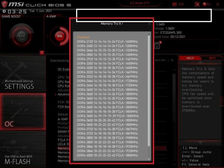 What is XMP EOCP DOCP in your BIOS 