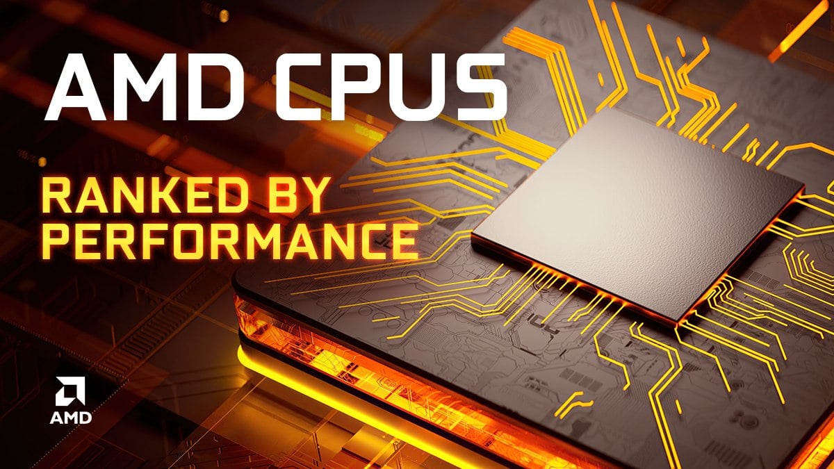 CPU of AMD List in Order (Processor) Performance