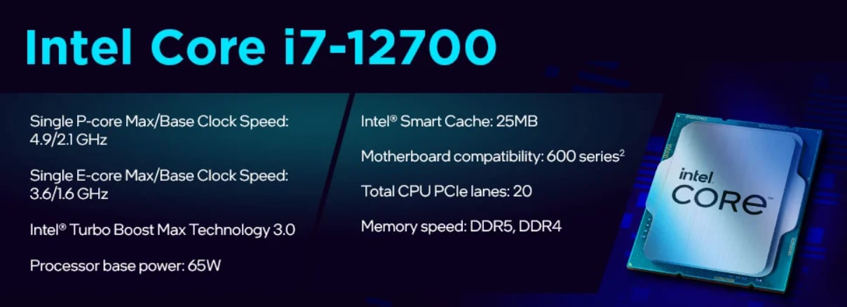 Intel i7 12700 vs 12700k - Is the 'K' version worth it over the