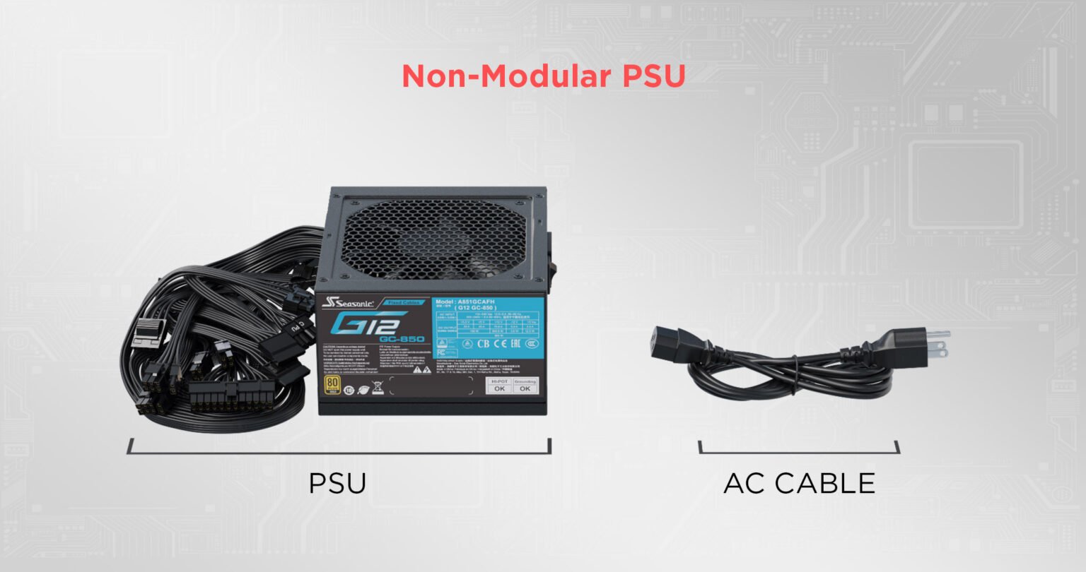 Full Vs Semi Vs Non Modular Power Supply PSU   Non Modular PSU 1536x810 