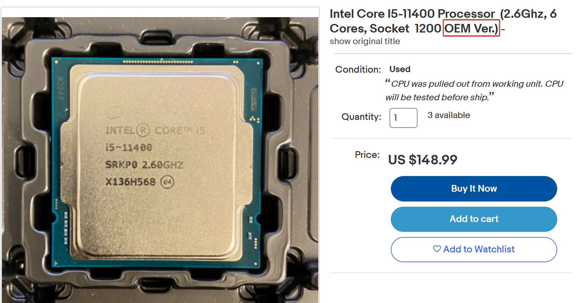 Boxed Vs Tray OEM Processor What s The Difference 