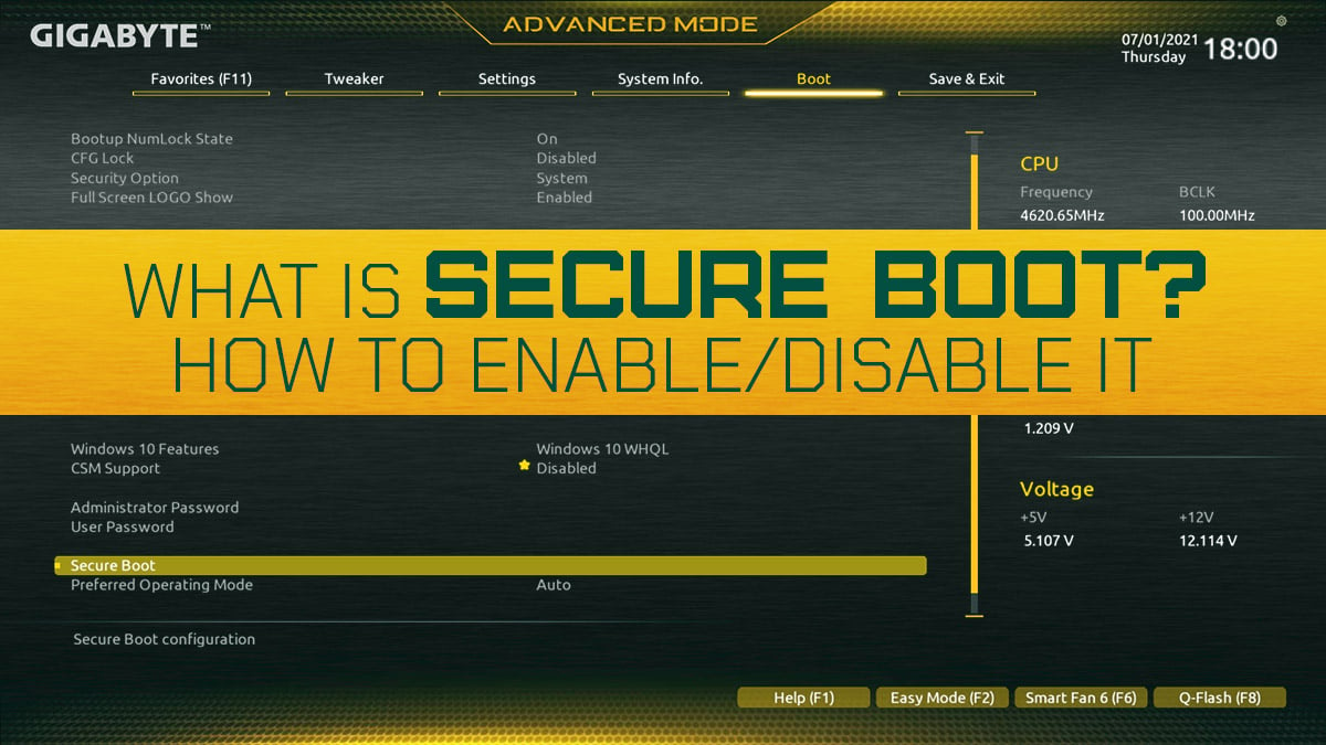 What Is Secure Boot In Bios And How To Enabledisable It 6667